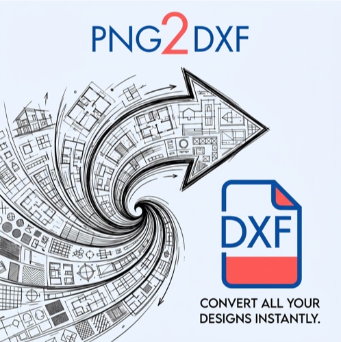 PNG to DXF conversion preview